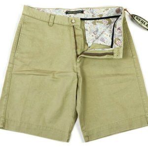 Berle Shorts Washed Stoned & Beaten Khaki SZ 32